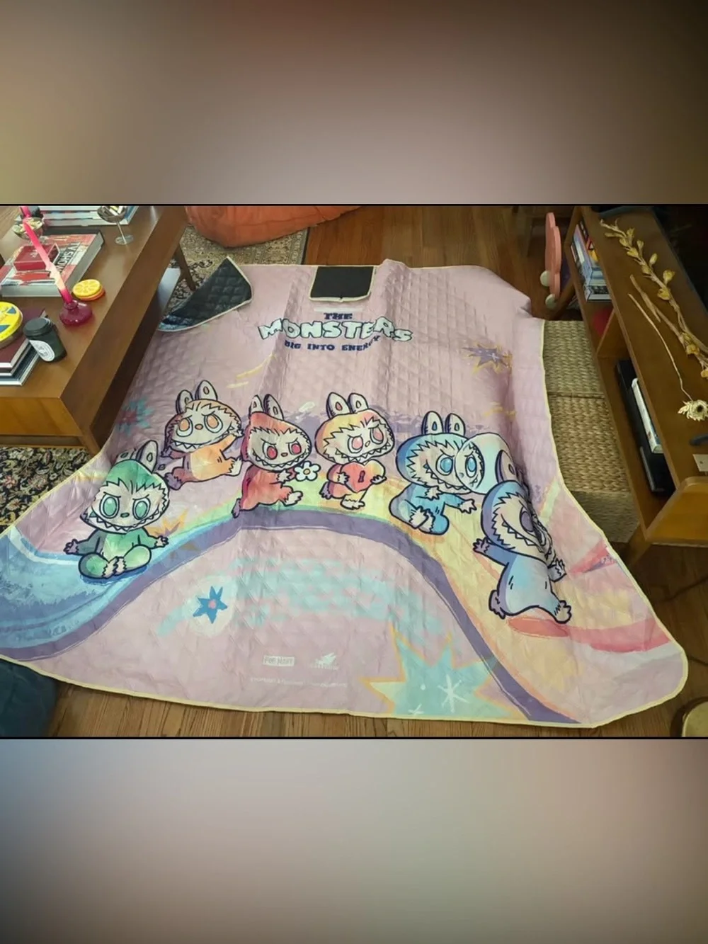 The Monsters labubu outdoor quilt